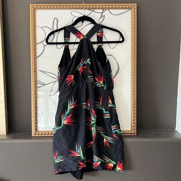 Rails wrap mini dress navy blue floral size small - Picture 5 of 8